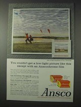 1958 Ansco Anscochrome Film Ad - Low-Light Picture - £14.45 GBP