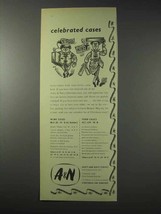 1958 Army and Navy Stores Ad - Celebrated Cases - £14.78 GBP