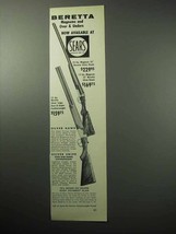 1958 Beretta Silver Hawk; Silver Snipe Shotgun Ad! - £14.48 GBP