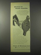 1958 Cable &amp; Wireless Limited Ad - News in Hands - £14.76 GBP