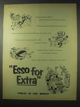 1958 Esso Extra Gasoline Ad - Jiving Youngsters - £14.53 GBP