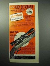 1958 Leupold Ad - Detacho-Mount; Hunting Scope - £14.78 GBP