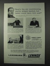 1958 Lennox Air Conditioning Ad - Alex Dreier - £13.82 GBP