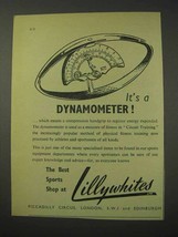 1958 Lillywhites Ad - It&#39;s a Dynamometer - £14.78 GBP