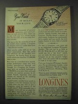 1958 Longines Triumph Automatic Watch Ad - It Rules - £14.56 GBP