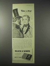 1958 Marcovitch Black &amp; White Cigarettes Ad - Take Shop - £14.78 GBP