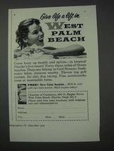 1959 West Palm Beach Florida Ad - Give Life A Lift - £14.54 GBP