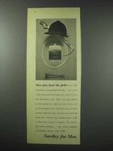 1959 Yardley for Men Shower Talc Ad - Lead the Field - $18.49