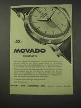 1958 Movado Kingmatic Watch Ad! - $18.49