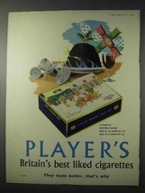 1958 Player&#39;s Medium Navy Cut Cigarettes Ad - Best Liked - $18.49