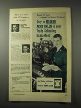 1958 U.S. Army Ad - Trade Schooling Guaranteed - £14.54 GBP