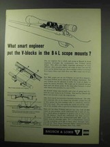 1963 Bausch &amp; Lomb Scopes Ad - Smart Engineer - £14.78 GBP