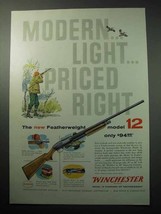 1958 Winchester Model 12 Featherweight Shotgun Ad - $18.49