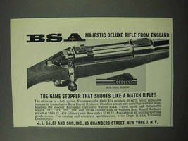 1963 BSA Majestic Deluxe Rifle Ad - Game Stopper - £14.61 GBP