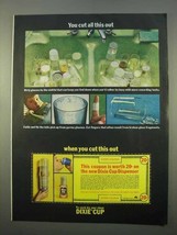 1963 Dixie Cup Ad - You Cut All This Out - £14.50 GBP