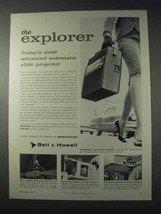 1959 Bell &amp; Howell Explorer Slide Projector Ad - The Explorer - £14.61 GBP