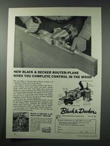 1959 Black &amp; Decker Router-Plane Ad - Complete Control - £14.78 GBP