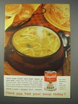 1959 Campbell's Turkey Noodle Soup Ad - Never Tasted - £14.78 GBP