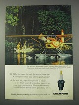 1959 Champion Spark Plugs Ad - More Aircraft Use - £14.54 GBP