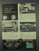 1959 Libbey Owens Ford Safety Plate Glass Ad - $18.49