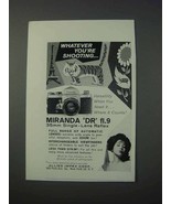 1963 Miranda DR Camera Ad - Whatever You&#39;re Shooting - £14.78 GBP