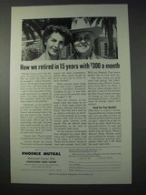 1959 Phoenix Mutual Life Insurance Ad - How We Retired - £14.49 GBP
