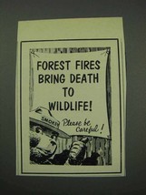 1959 Prevent Forest Fires Ad - Smokey the Bear - £14.74 GBP