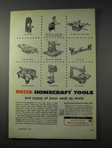 1959 Rockwell Delta Homecraft Tools Ad - Your Skill - £14.55 GBP