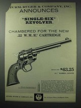 1959 Ruger Single-Six Revolver Ad! - $18.49