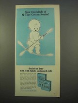 1963 Q-tips Swabs Ad - Now Two Kinds of Swabs - £14.90 GBP