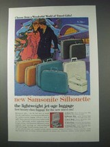 1959 Samsonite Silhouette Luggage Ad - Travel Gifts - £14.78 GBP
