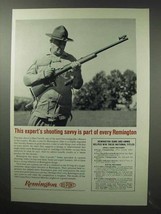1963 Remington Firearms Ad - Expert's Shooting Savvy - $18.49