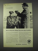 1959 Texaco Gasoline Ad - More Mileage From Every Drop - £14.87 GBP