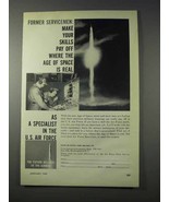 1959 U.S. Air Force Ad - Where The Age of Space is Real - £14.55 GBP