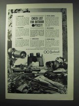 1964 Bushnell Outdoor Optics Ad - Binoculars, Scopes - £13.89 GBP