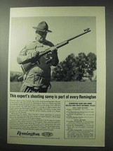 1962 Remington Firearms Ad - Expert's Shooting Savvy - $18.49