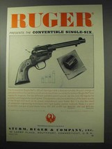 1962 Ruger Convertible Single-Six Revolver Ad - $18.49