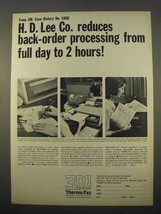 1963 3M Thermo-Fax Copying Machine Ad - H.D. Lee Co. - $18.49