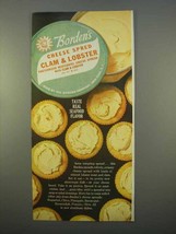 1963 Borden&#39;s Clam &amp; Lobster Cheese Spread Ad - £14.74 GBP