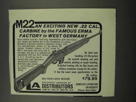 1967 Erma M22 Carbine Ad - Famous Factory West Germany - £14.82 GBP
