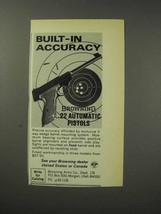 1969 Browning .22 Automatic Pistols Ad - Accuracy - £14.53 GBP