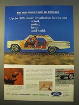 1963 Ford Motor Company Ad - More Insulation - £14.55 GBP