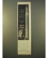 1963 Gold Label Barcelona-in-Cedar Cigar Ad - Havana - £14.55 GBP