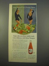 1963 Heinz Wine Vinegar Ad - Help to a Prettier Figure - $18.49