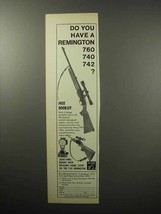 1970 Williams Gun Sight Ad - Remington 760 740 742 - $18.49
