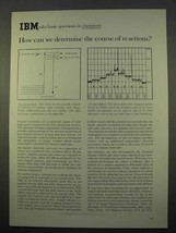 1963 IBM Computers Ad - Determine Course of Reactions - $18.49