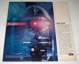 1963 IBM Laser Ad - New World New Word - $18.49