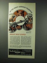 1971 Realist Rifle Scopes Ad - Great American Tradition - £14.89 GBP