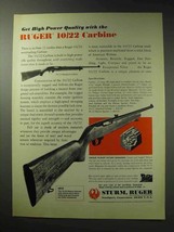 1971 Ruger 10/22 Carbine Ad - High Power Quality - $18.49