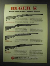 1971 Ruger Ad - 77 Rifle; 10/22 Carbine; 44 Magnum + - $18.49